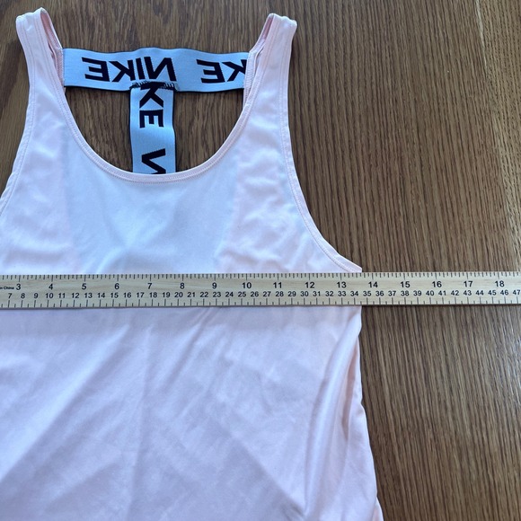 Nike Dri-FIT Victory T-Back Tank Pink Black Sz XS Yoga Run Gym A5 - Picture 4 of 7